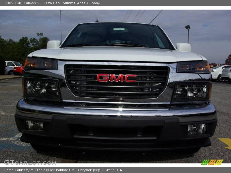 Summit White / Ebony 2009 GMC Canyon SLE Crew Cab