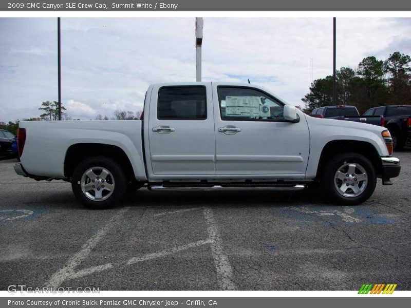 Summit White / Ebony 2009 GMC Canyon SLE Crew Cab