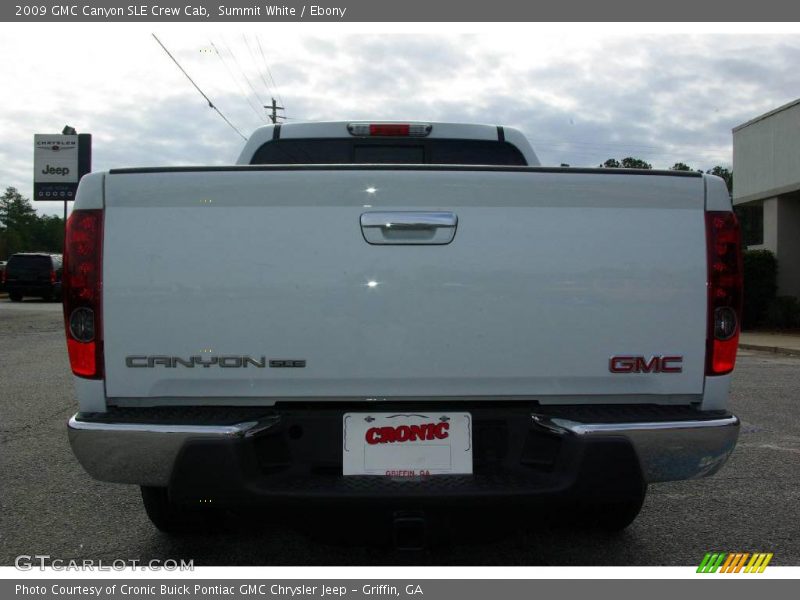 Summit White / Ebony 2009 GMC Canyon SLE Crew Cab