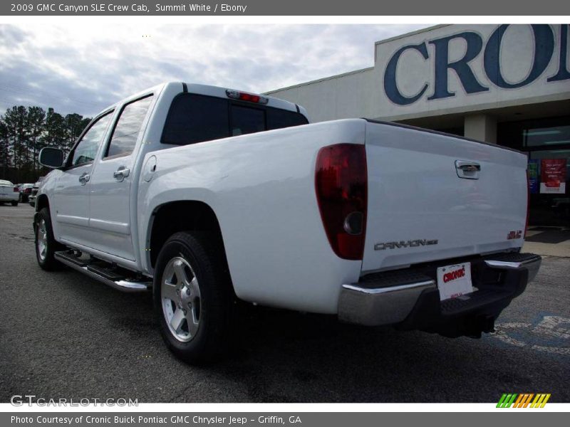 Summit White / Ebony 2009 GMC Canyon SLE Crew Cab