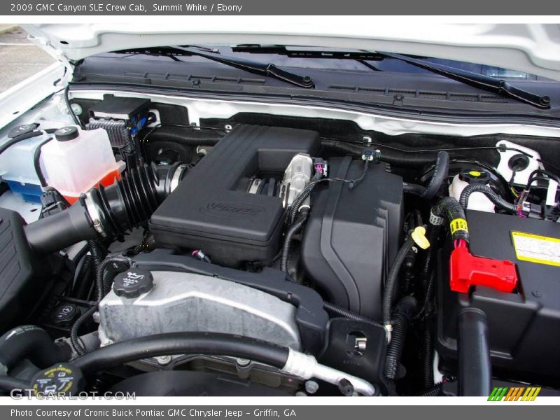 Summit White / Ebony 2009 GMC Canyon SLE Crew Cab
