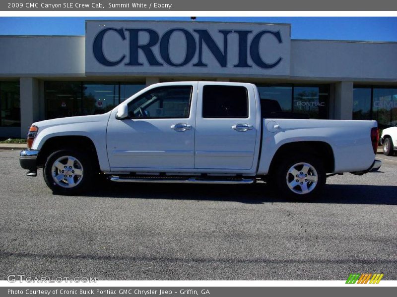 Summit White / Ebony 2009 GMC Canyon SLE Crew Cab