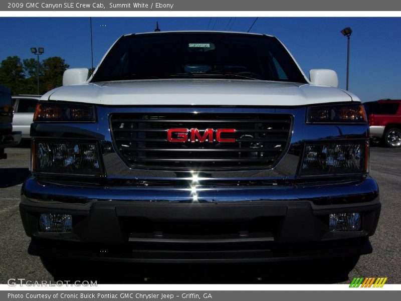 Summit White / Ebony 2009 GMC Canyon SLE Crew Cab