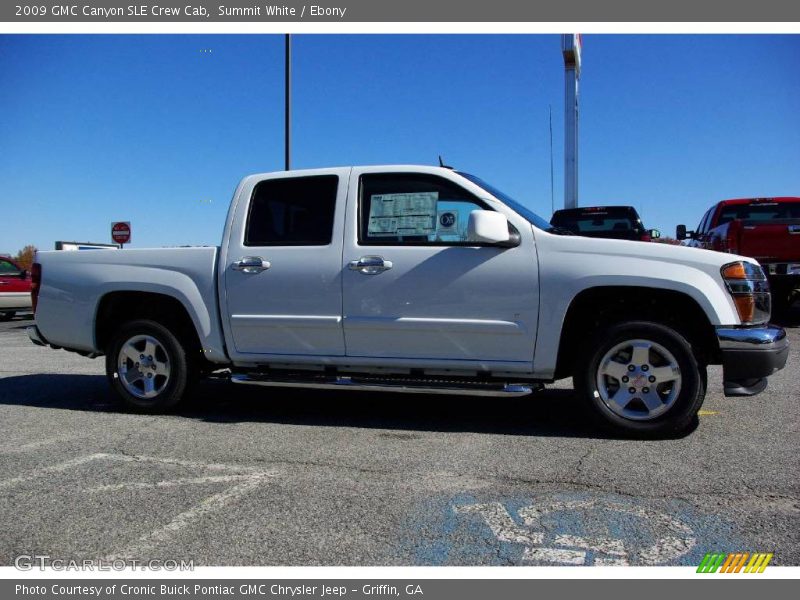 Summit White / Ebony 2009 GMC Canyon SLE Crew Cab
