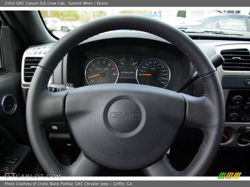 Summit White / Ebony 2009 GMC Canyon SLE Crew Cab