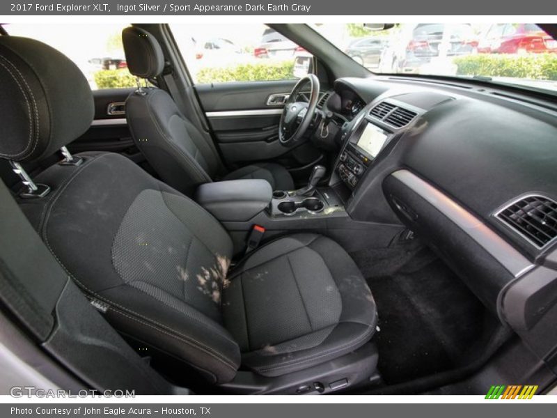 Ingot Silver / Sport Appearance Dark Earth Gray 2017 Ford Explorer XLT