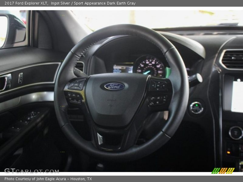 Ingot Silver / Sport Appearance Dark Earth Gray 2017 Ford Explorer XLT