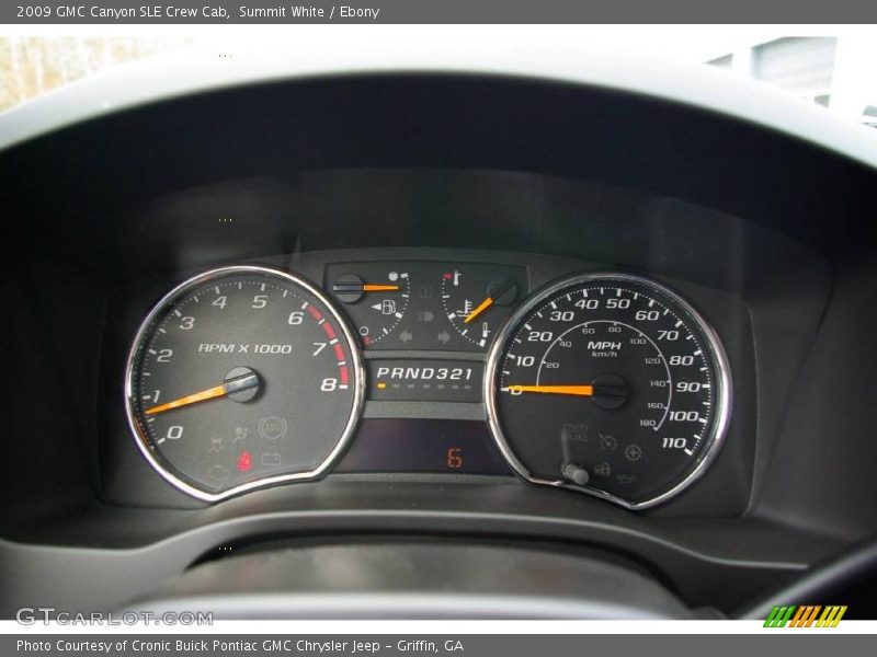 Summit White / Ebony 2009 GMC Canyon SLE Crew Cab