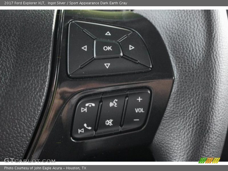 Ingot Silver / Sport Appearance Dark Earth Gray 2017 Ford Explorer XLT
