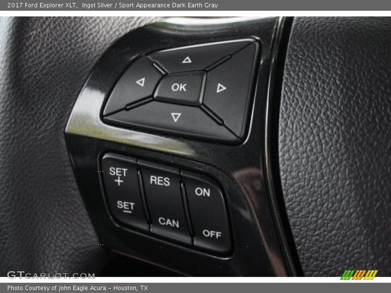 Ingot Silver / Sport Appearance Dark Earth Gray 2017 Ford Explorer XLT