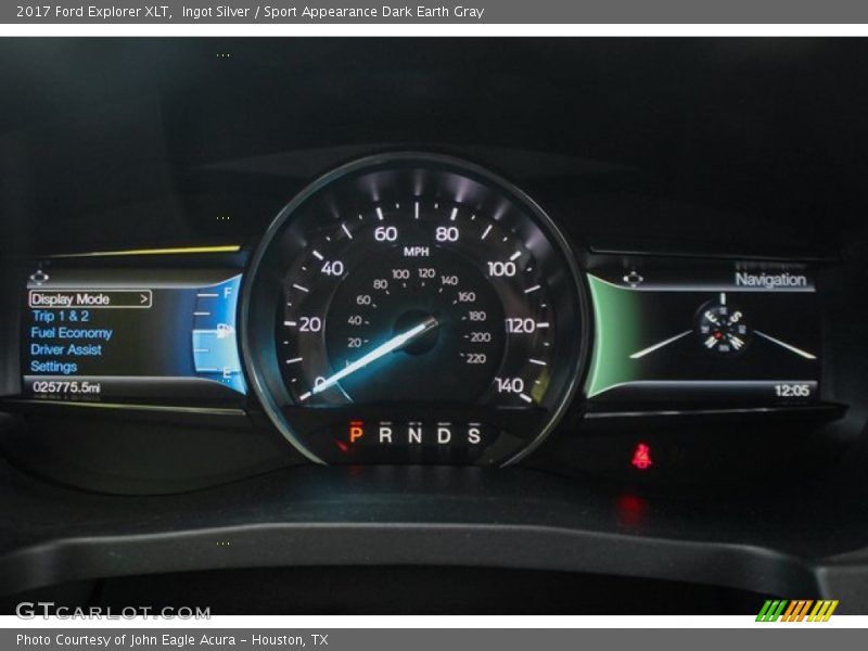 Ingot Silver / Sport Appearance Dark Earth Gray 2017 Ford Explorer XLT