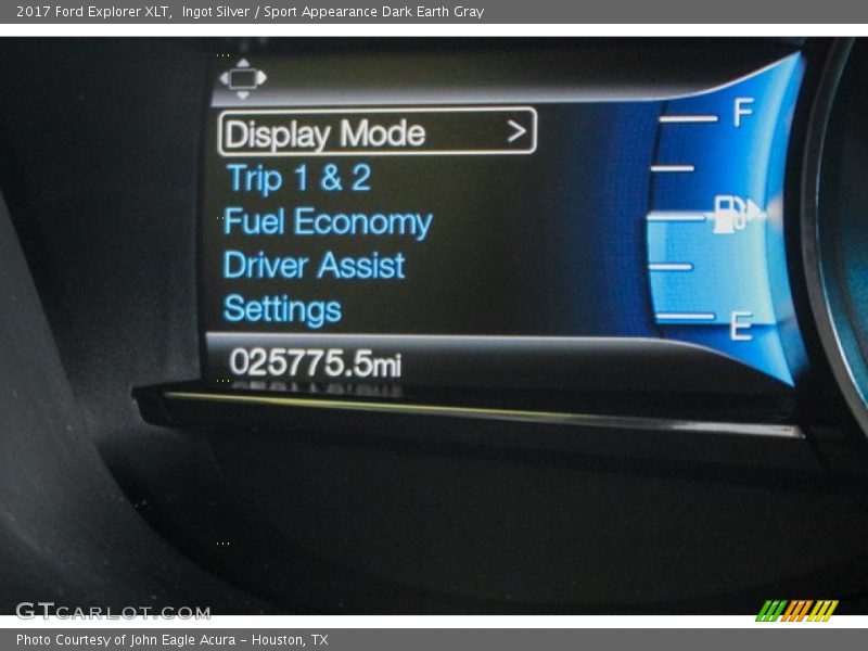 Ingot Silver / Sport Appearance Dark Earth Gray 2017 Ford Explorer XLT