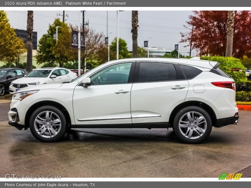Platinum White Pearl / Parchment 2020 Acura RDX Advance AWD
