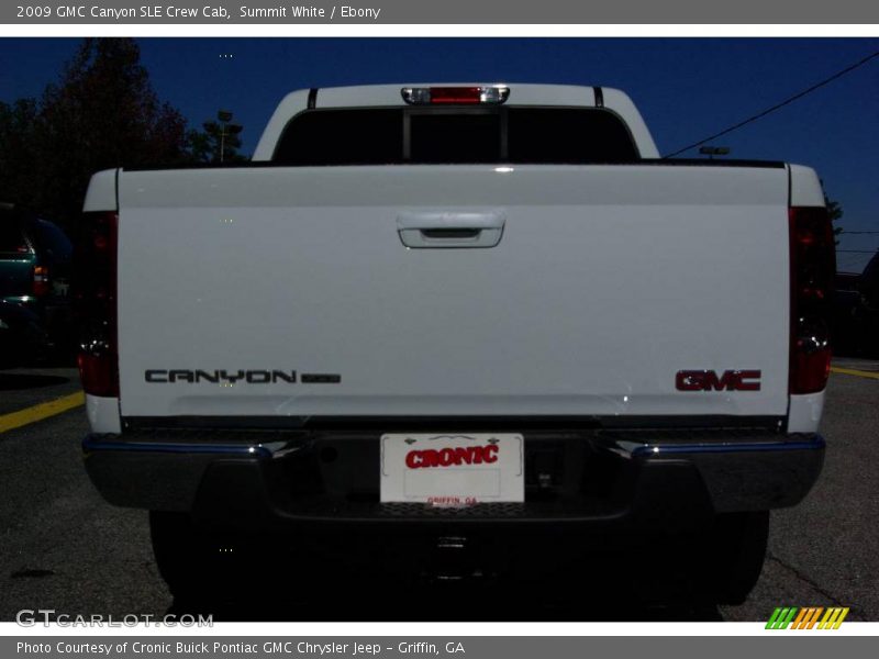 Summit White / Ebony 2009 GMC Canyon SLE Crew Cab