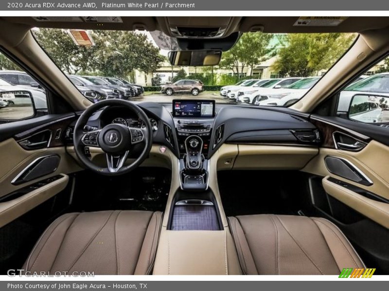 Platinum White Pearl / Parchment 2020 Acura RDX Advance AWD