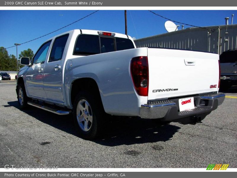 Summit White / Ebony 2009 GMC Canyon SLE Crew Cab