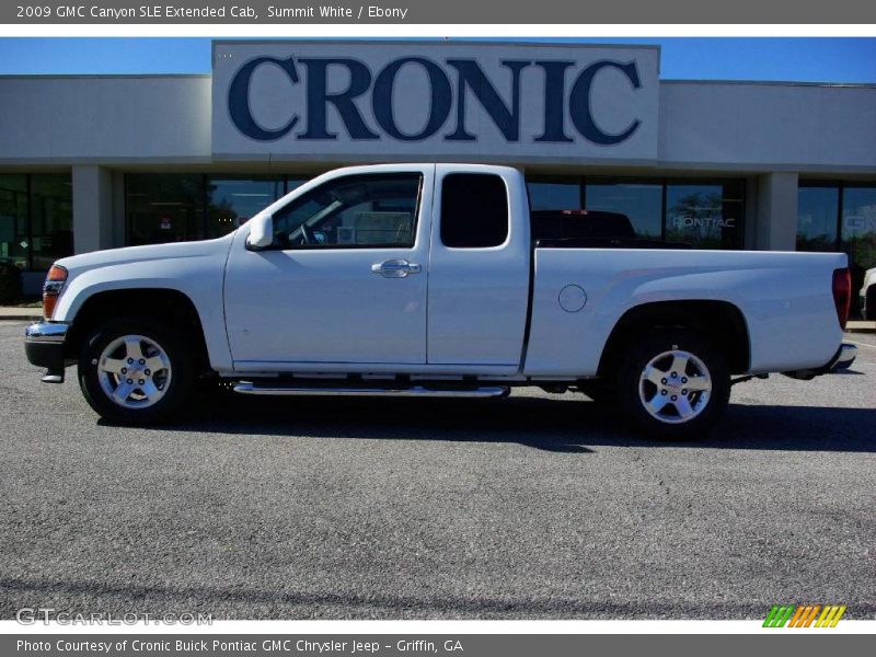 Summit White / Ebony 2009 GMC Canyon SLE Extended Cab