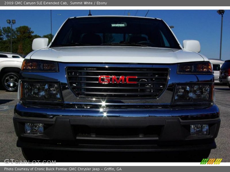 Summit White / Ebony 2009 GMC Canyon SLE Extended Cab