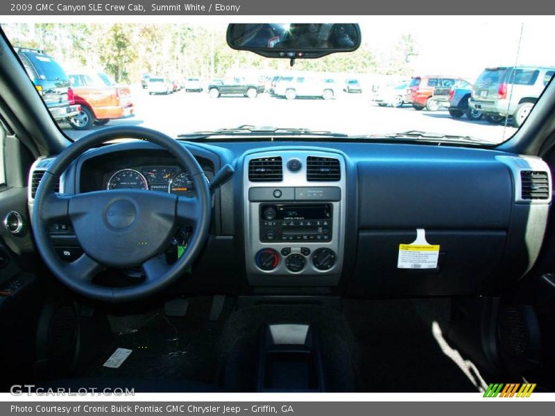Summit White / Ebony 2009 GMC Canyon SLE Crew Cab