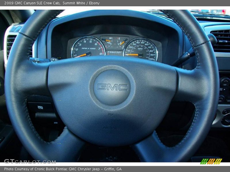 Summit White / Ebony 2009 GMC Canyon SLE Crew Cab