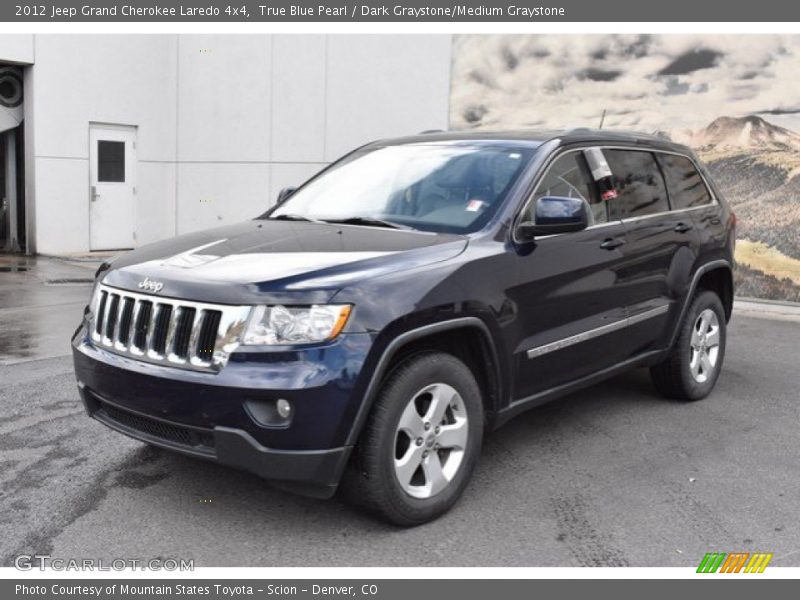 True Blue Pearl / Dark Graystone/Medium Graystone 2012 Jeep Grand Cherokee Laredo 4x4