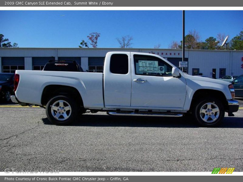 Summit White / Ebony 2009 GMC Canyon SLE Extended Cab