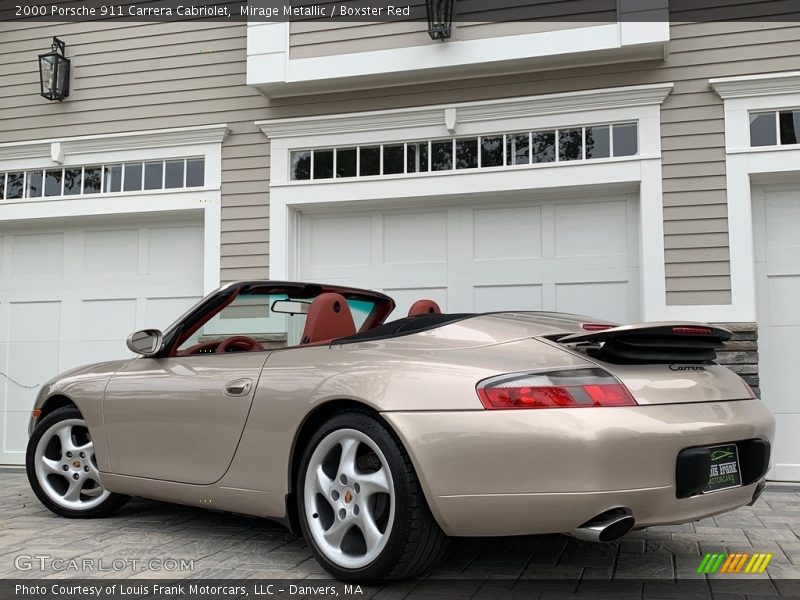 Mirage Metallic / Boxster Red 2000 Porsche 911 Carrera Cabriolet