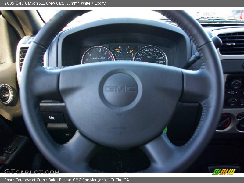 Summit White / Ebony 2009 GMC Canyon SLE Crew Cab