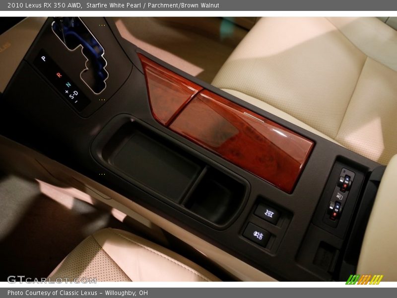 Starfire White Pearl / Parchment/Brown Walnut 2010 Lexus RX 350 AWD