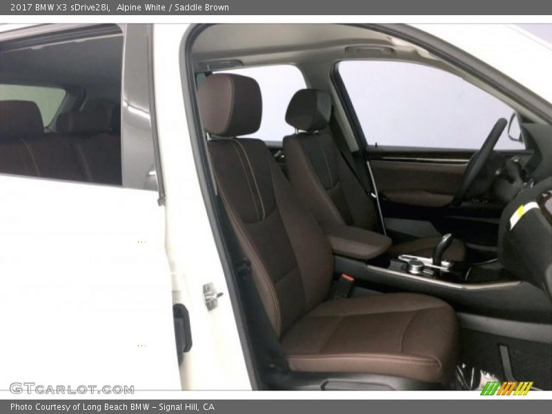 Alpine White / Saddle Brown 2017 BMW X3 sDrive28i
