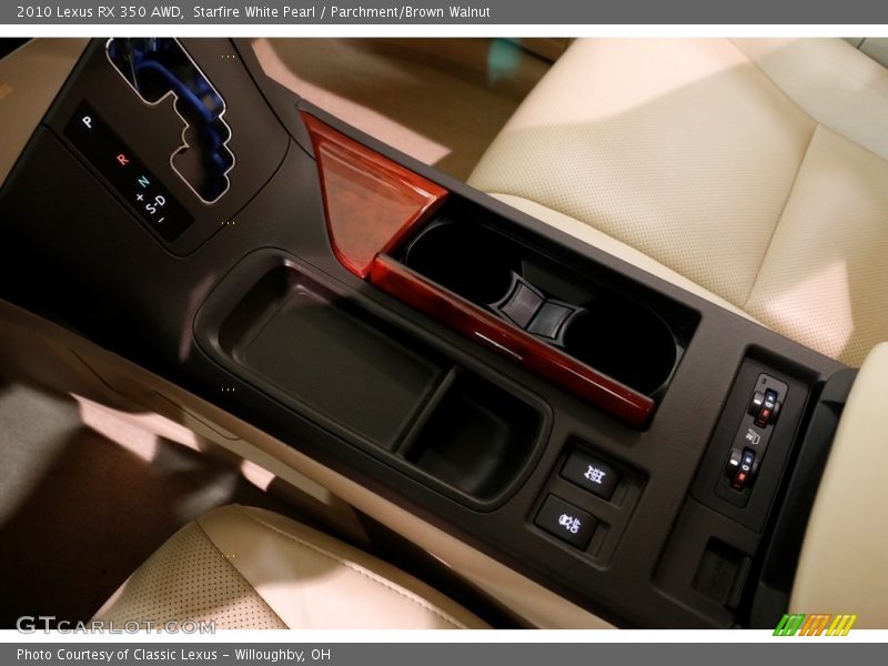 Starfire White Pearl / Parchment/Brown Walnut 2010 Lexus RX 350 AWD