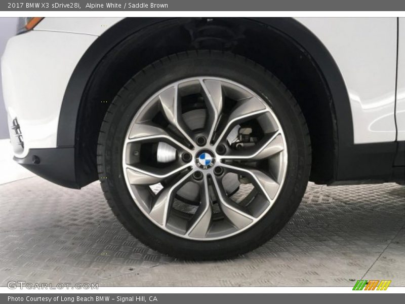 Alpine White / Saddle Brown 2017 BMW X3 sDrive28i