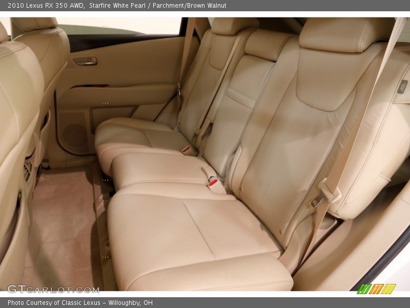 Starfire White Pearl / Parchment/Brown Walnut 2010 Lexus RX 350 AWD