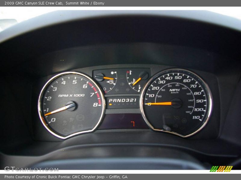 Summit White / Ebony 2009 GMC Canyon SLE Crew Cab