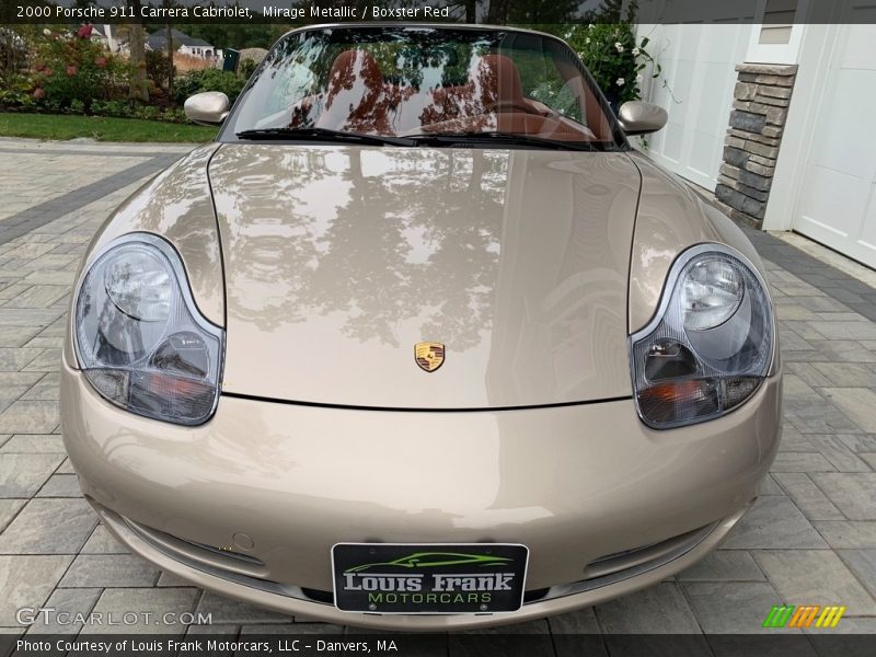 Mirage Metallic / Boxster Red 2000 Porsche 911 Carrera Cabriolet