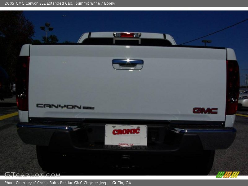 Summit White / Ebony 2009 GMC Canyon SLE Extended Cab