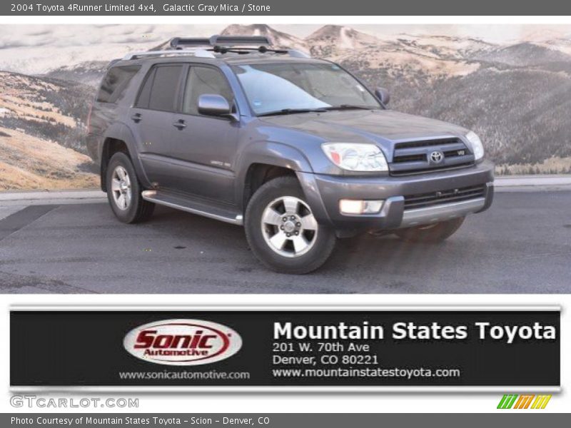 Galactic Gray Mica / Stone 2004 Toyota 4Runner Limited 4x4