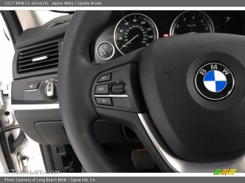 Alpine White / Saddle Brown 2017 BMW X3 sDrive28i
