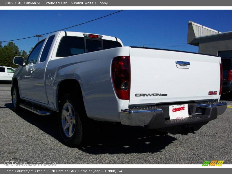 Summit White / Ebony 2009 GMC Canyon SLE Extended Cab
