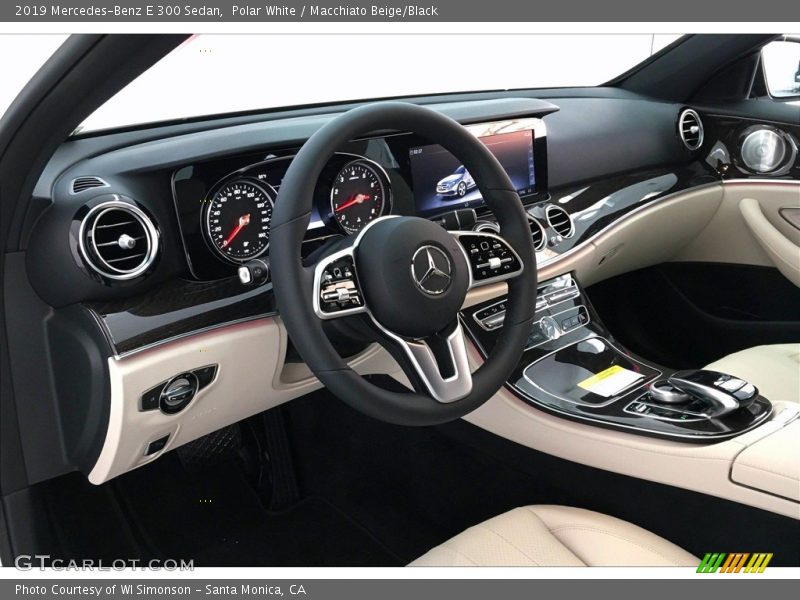 Polar White / Macchiato Beige/Black 2019 Mercedes-Benz E 300 Sedan