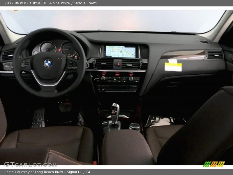 Alpine White / Saddle Brown 2017 BMW X3 sDrive28i