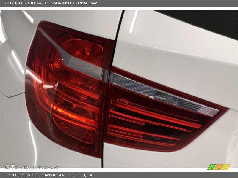 Alpine White / Saddle Brown 2017 BMW X3 sDrive28i