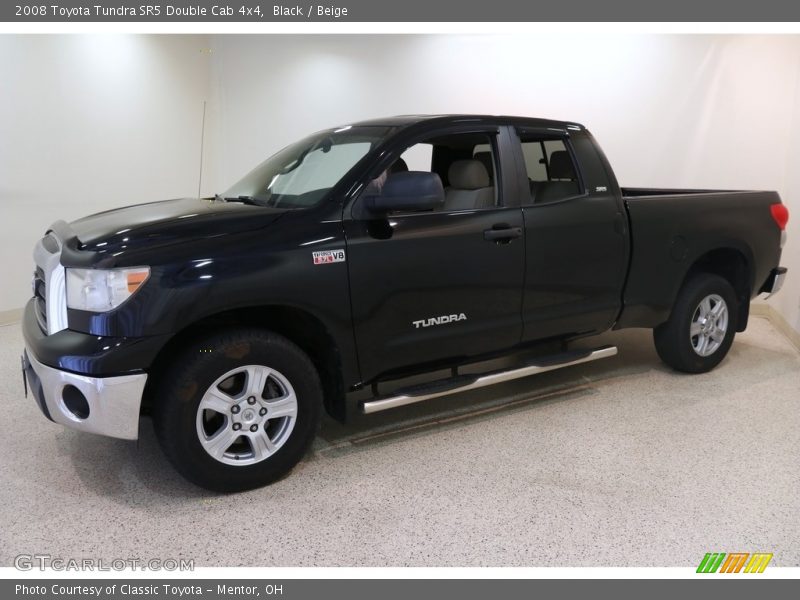 Black / Beige 2008 Toyota Tundra SR5 Double Cab 4x4