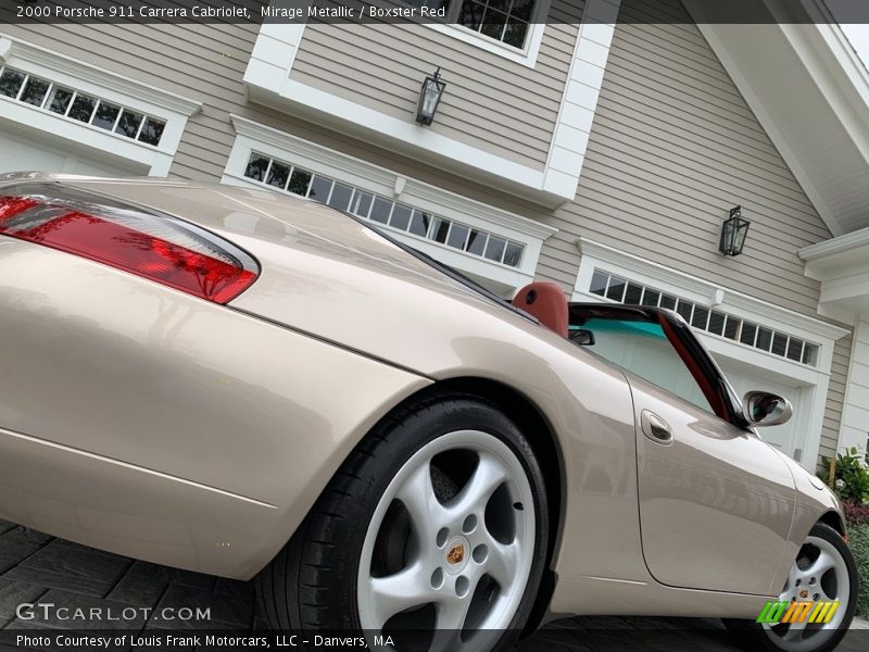 Mirage Metallic / Boxster Red 2000 Porsche 911 Carrera Cabriolet