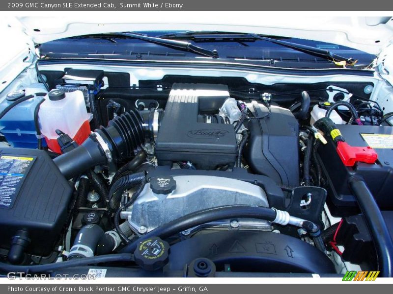 Summit White / Ebony 2009 GMC Canyon SLE Extended Cab