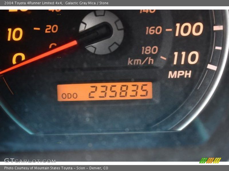 Galactic Gray Mica / Stone 2004 Toyota 4Runner Limited 4x4
