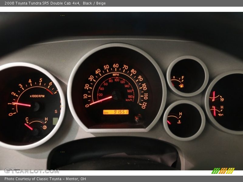 Black / Beige 2008 Toyota Tundra SR5 Double Cab 4x4