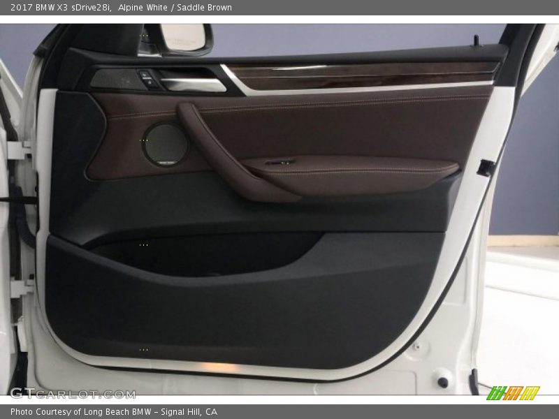 Alpine White / Saddle Brown 2017 BMW X3 sDrive28i