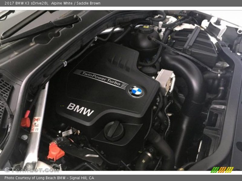 Alpine White / Saddle Brown 2017 BMW X3 sDrive28i
