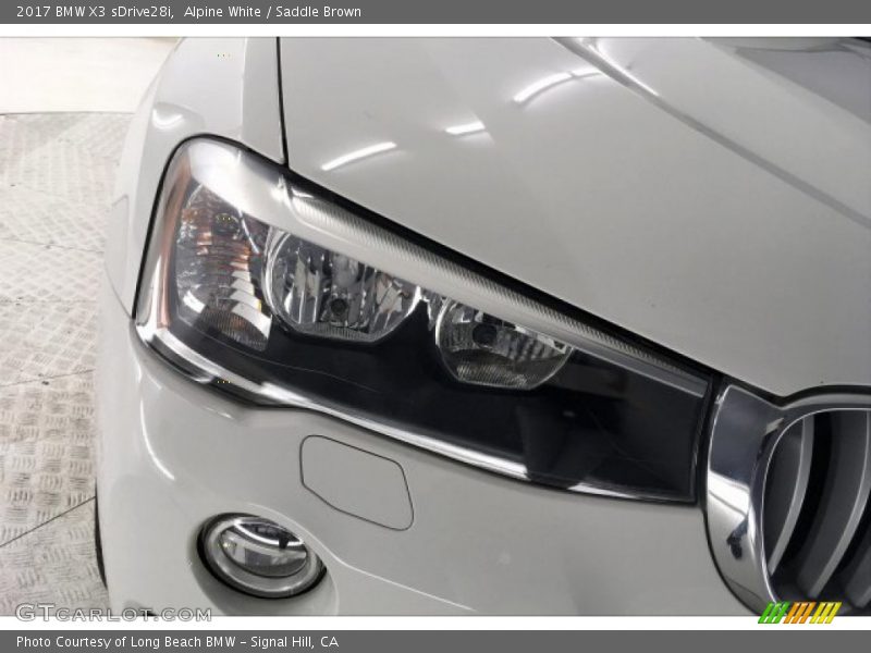 Alpine White / Saddle Brown 2017 BMW X3 sDrive28i